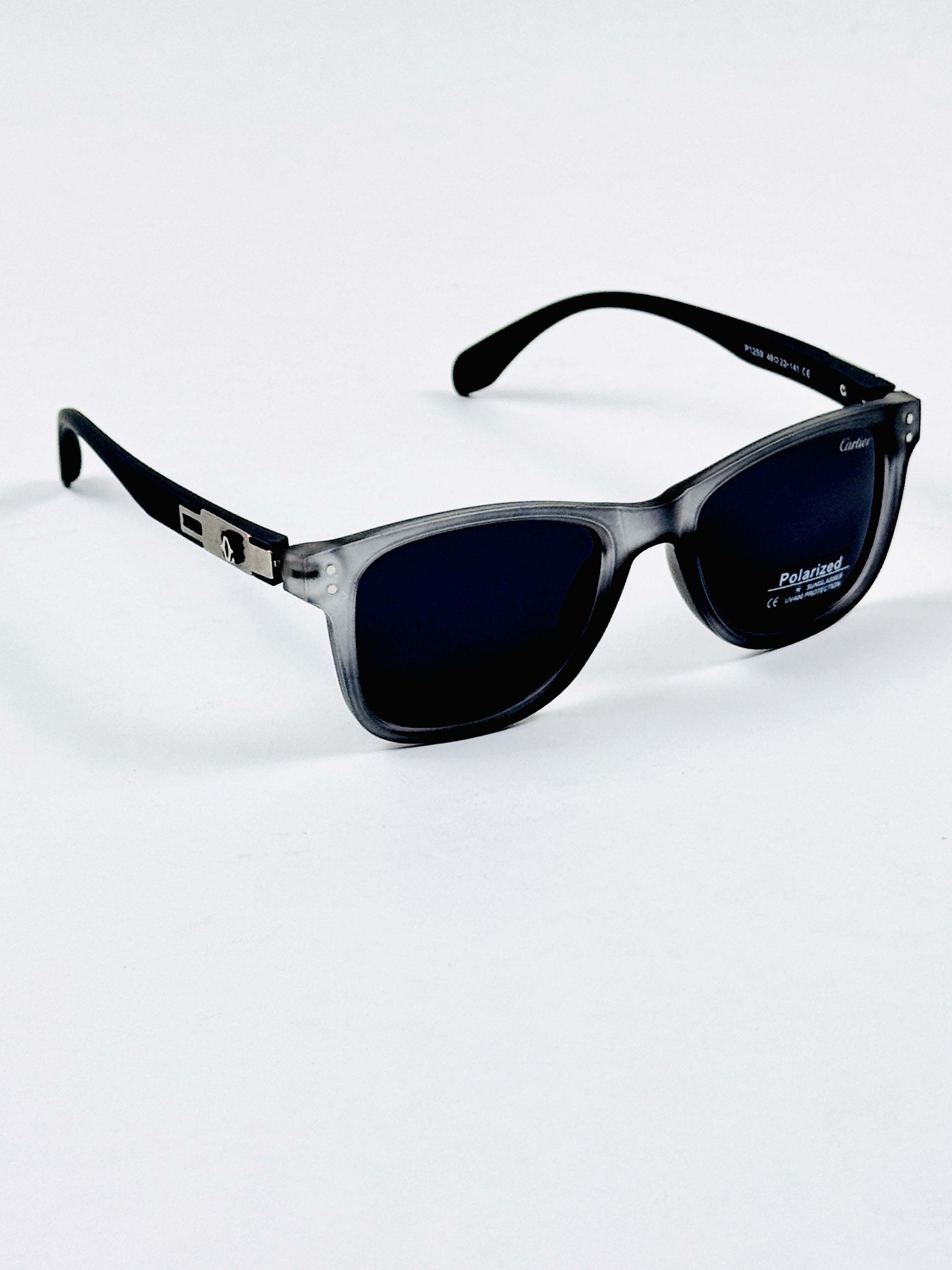 Cartier - P1256 – 54 – Grey Black – Acetate – Sunglasses – Unisex