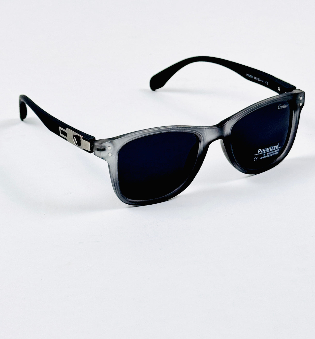 Cartier - P1256 – 54 – Grey Black – Acetate – Sunglasses – Unisex