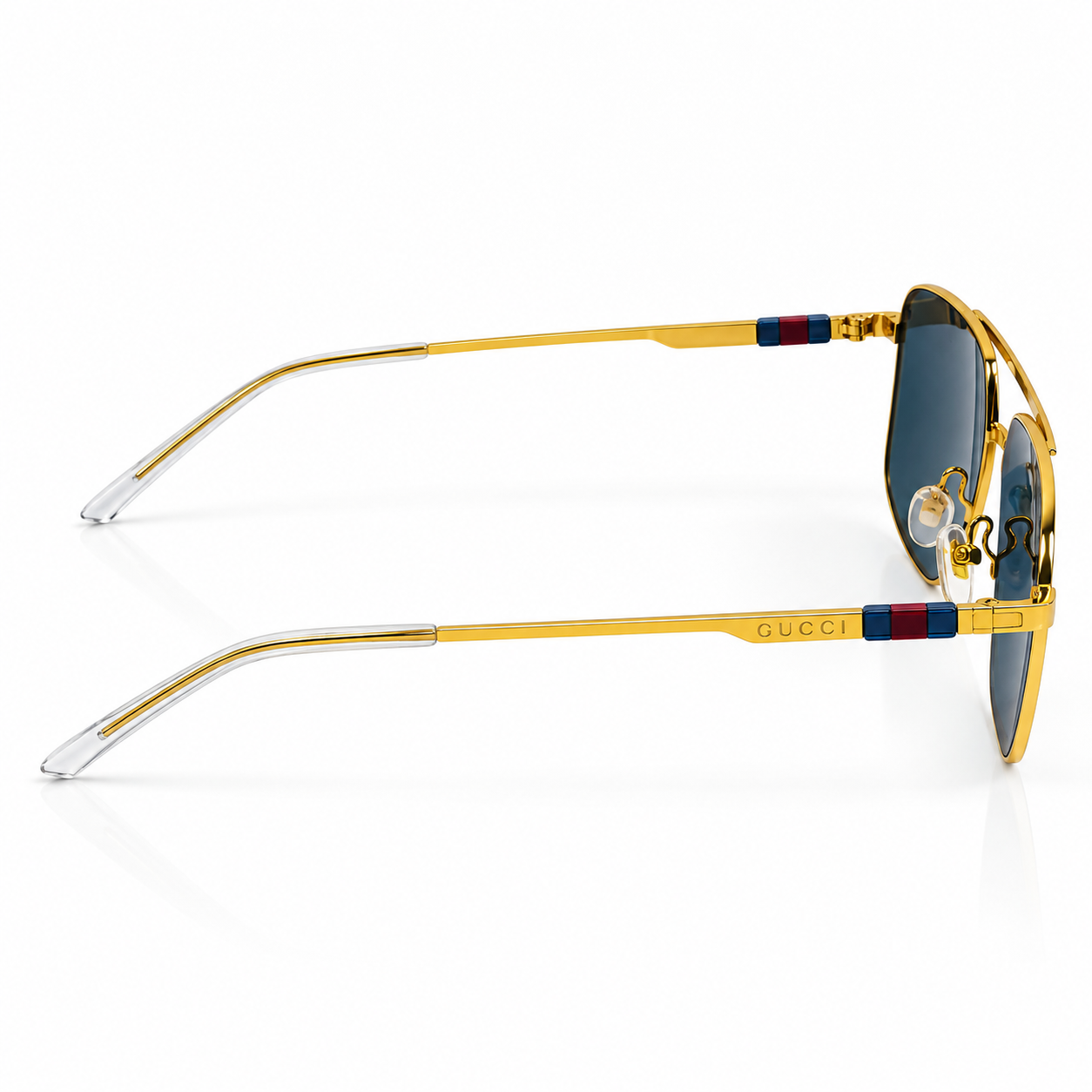 Gucci – 1676 - 58 – Golden Black - Metal - Sunglasses – Unisex - Premium