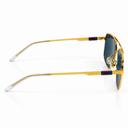 Gucci – 1676 - 58 – Golden Black - Metal - Sunglasses – Unisex - Premium