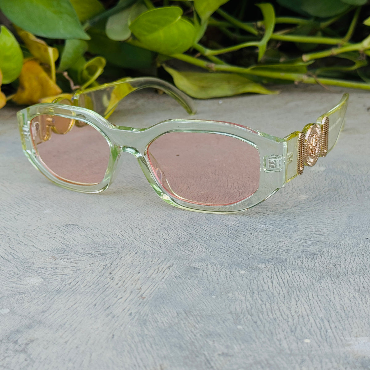 Versace – 52024 - 53 – Green Pink – Acetate - Sunglasses – Unisex