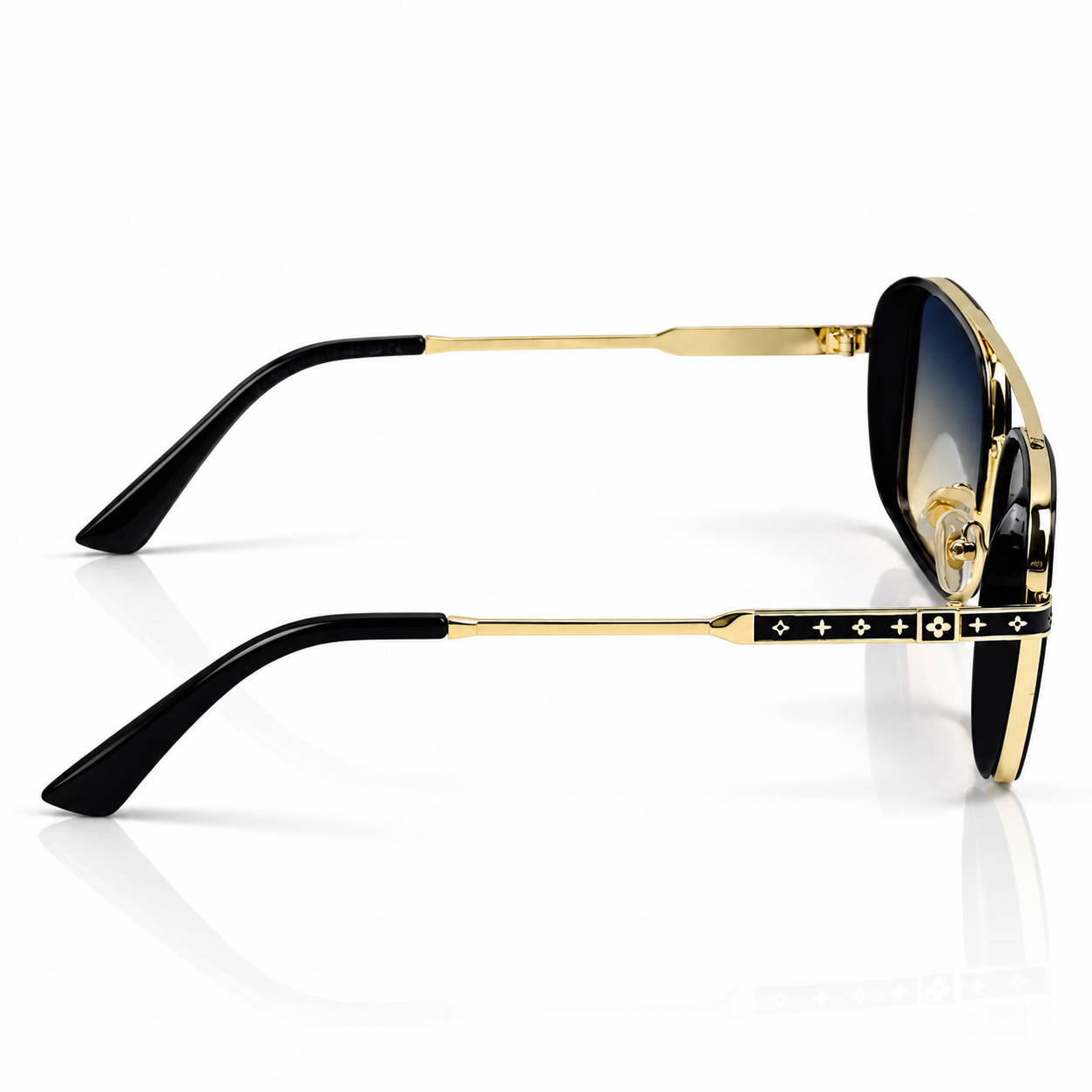 Cartier – 58448 - 57 – Golden Multi – Metal – Sunglasses – Unisex