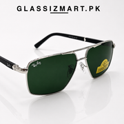 Rayban – 9713 - 56 – Silver Green – Metal – Sunglasses