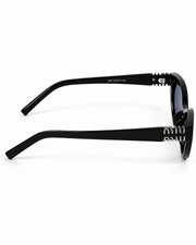 Miu Miu – 0587 – 52 – Black – Acetate - Sunglasses – Rimless - Ladies