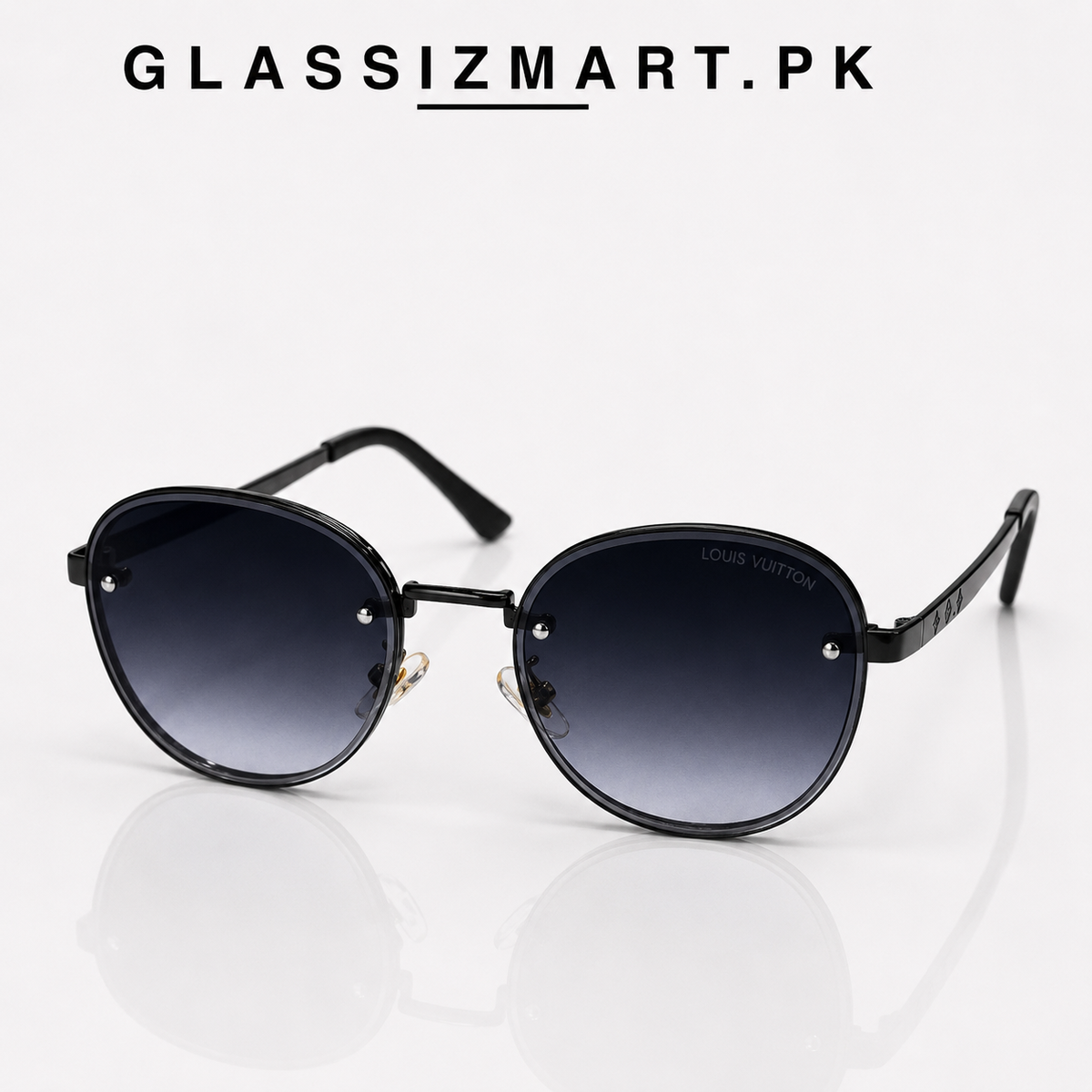 Louis Vuitton – 22282 - 56 – Black Gradient - Metal - Sunglasses – Unisex