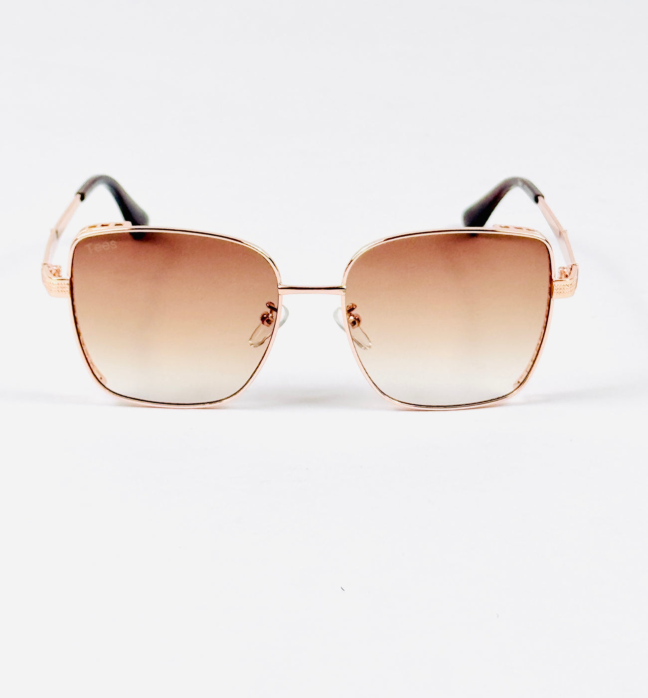 Tees – 2058 – 53 – Golden Brown – Metal – Sunglasses – Ladies
