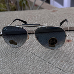 Rayban – 8026 – 62 – Silver Blue Gradient – Metal – Sunglasses – Unisex - Premium