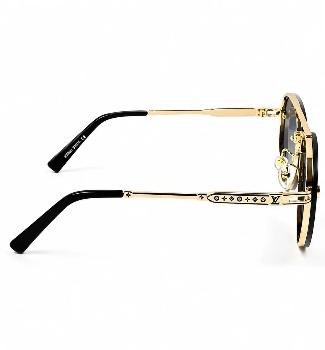 Louis Vuitton – 22296 - 56 – Golden Black – Metal - Sunglasses – Unisex