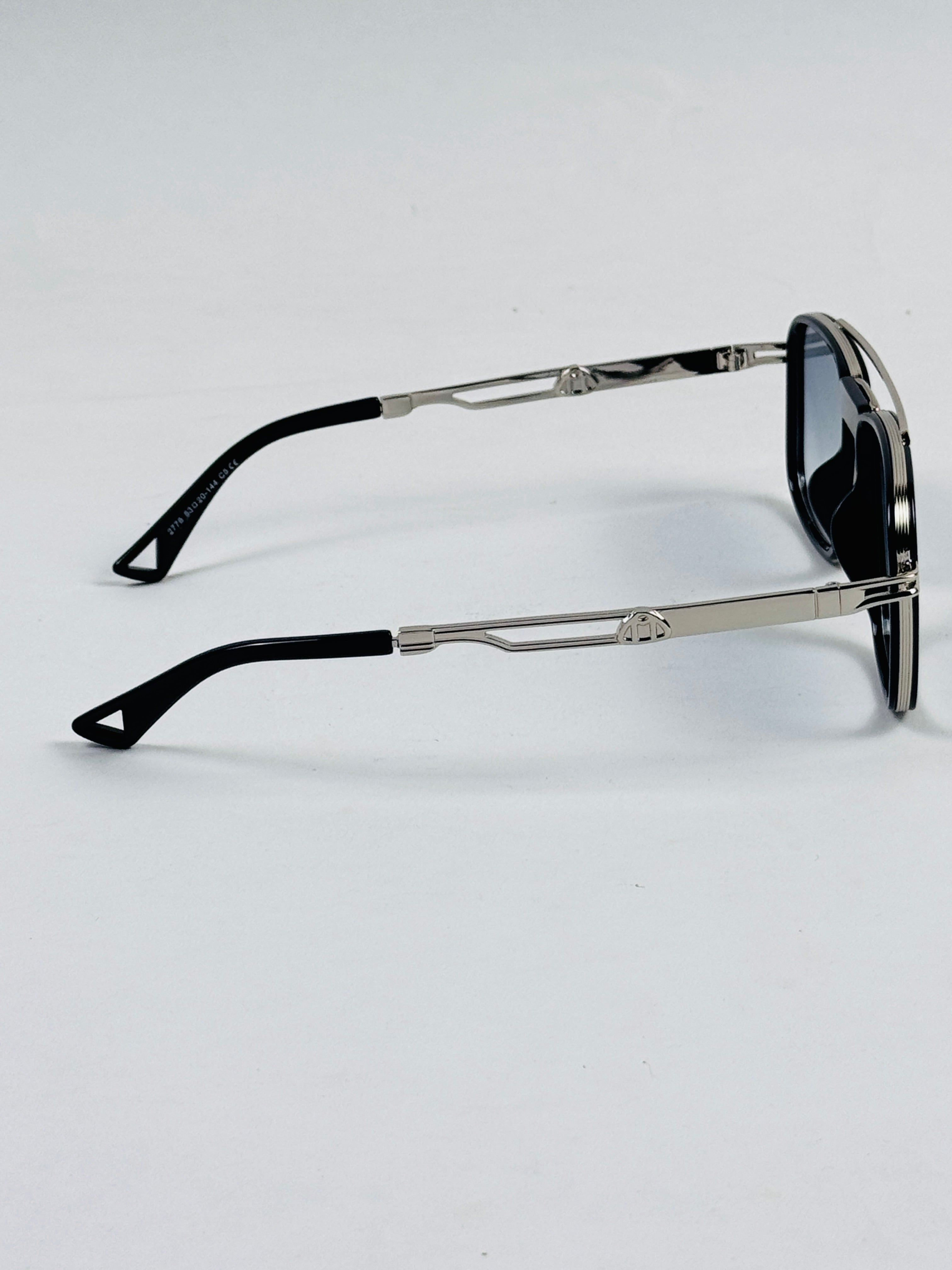 Cartier – 2778 – 53 – Silver Blue – Metal – Sunglasses – Unisex