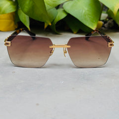 Dita – 152 - 60 –  Golden Brown Gradient - Metal - Sunglasses – Unisex - Premium