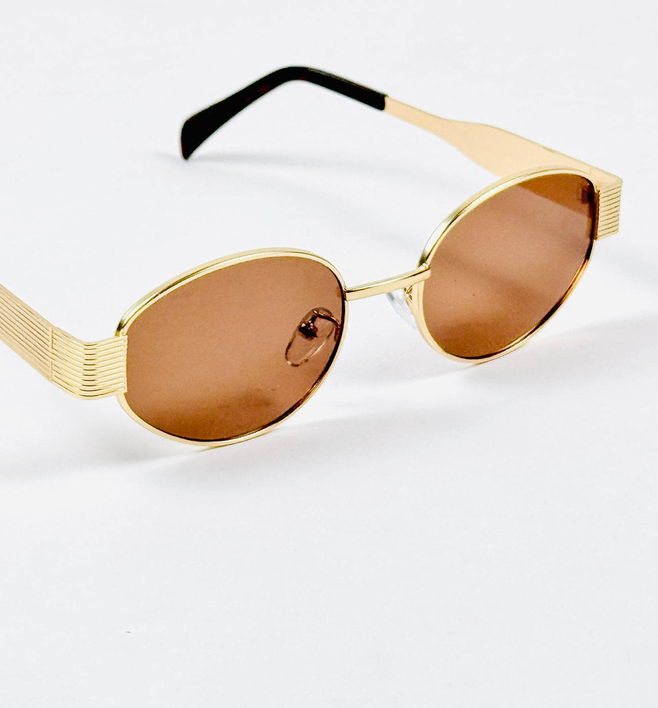 Celine – Triomphe - 55 – Golden Brown – Metal – Sunglasses - Unisex