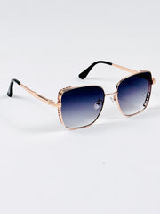 Tees – 2058 – 53 – Rose Gold – Metal – Sunglasses – Ladies