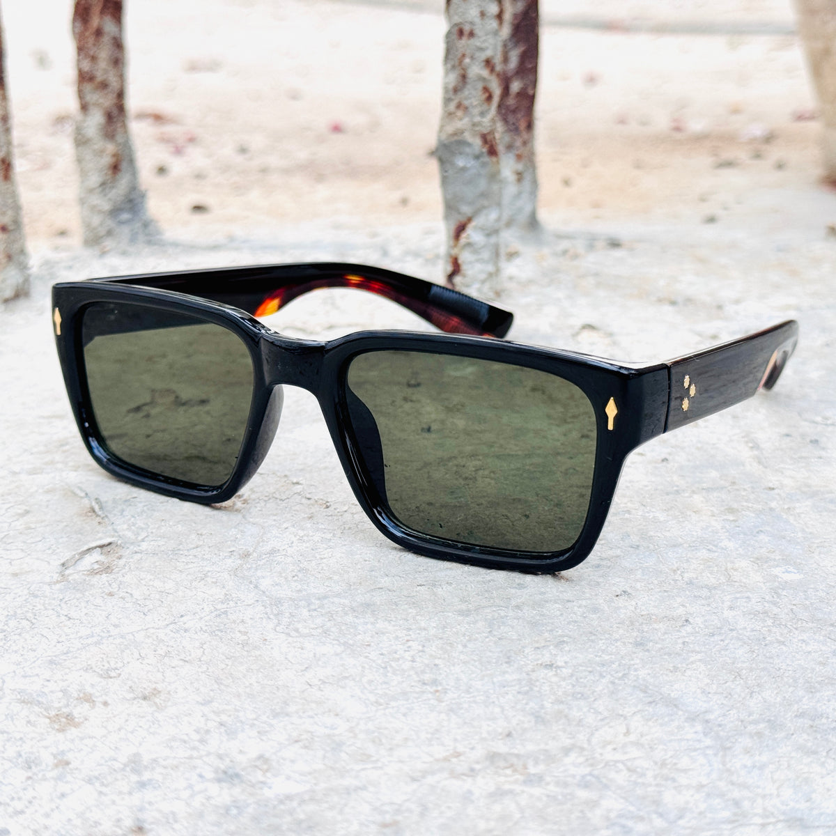 Moscot – 6507 – 53 - Black Green – Acetate  – Sunglasses - Unisex