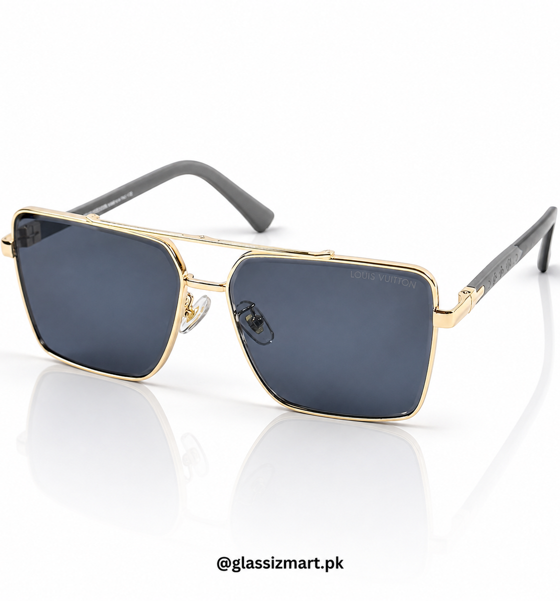 Louis Vuitton – 23387 - 59 – Golden Black - Metal - Sunglasses – Unisex