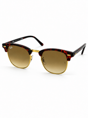 Ray Ban – 3016 – Clubmaster – Tortoise Golden Brown – Sunglasses - Premium
