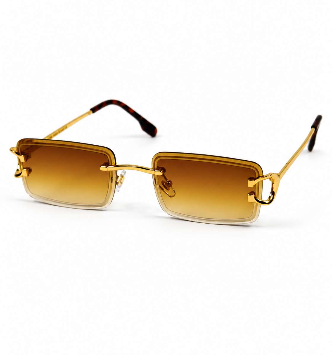 Cartier – CT00920 – 53 – Golden Brown Gradient – Metal - Sunglasses – Rimless - Unisex