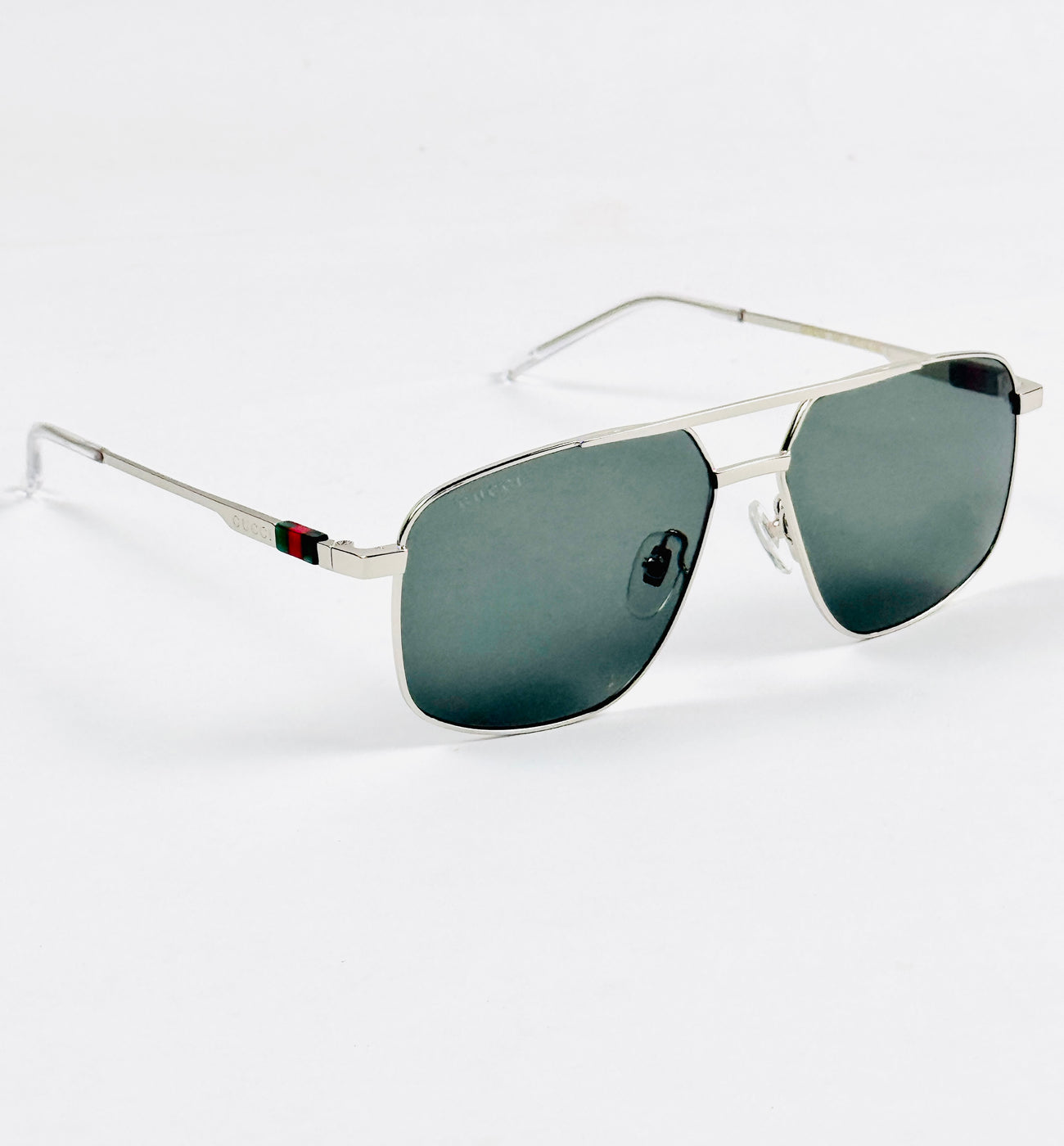 Gucci – 1676 - 58 – Silver Black - Metal - Sunglasses – Unisex - Premium