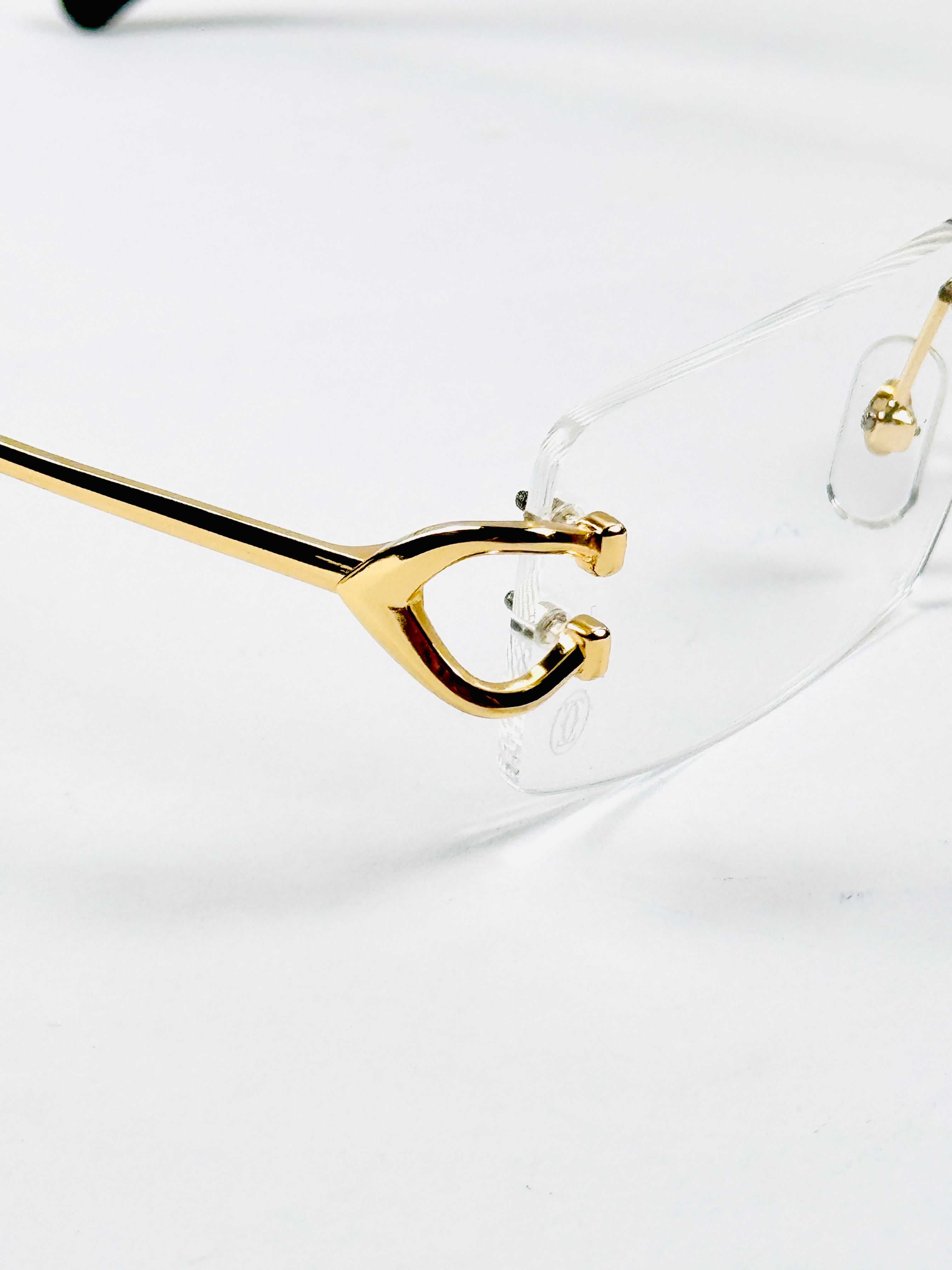 Cartier – 0488 – 56 – Golden - Metal - Optics – Unisex - Premium
