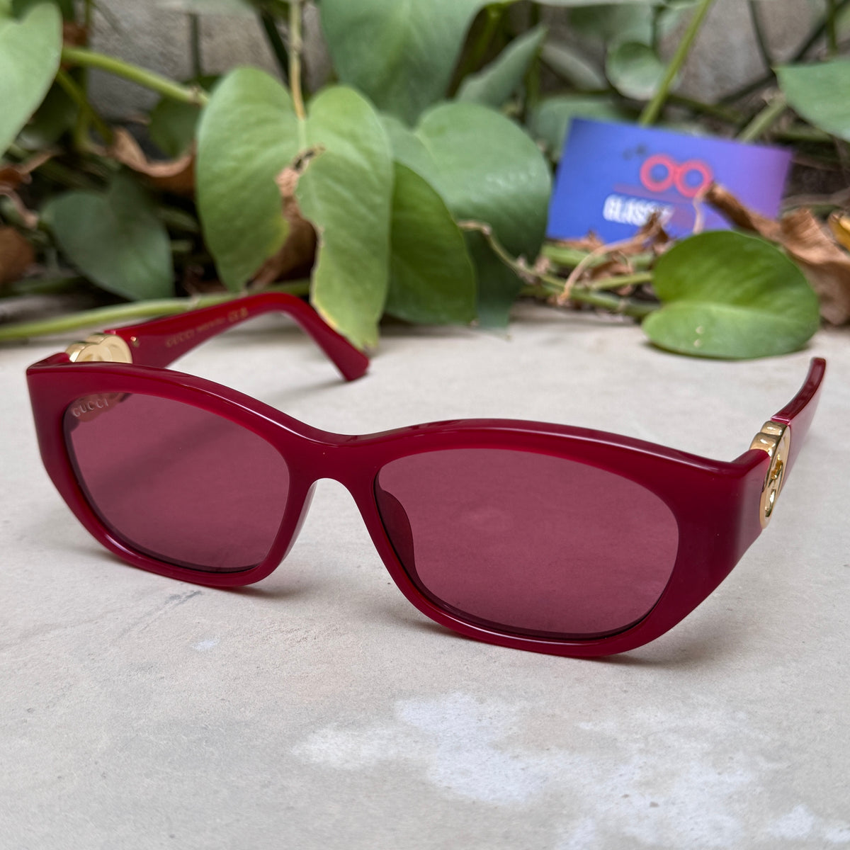 Gucci – 1826 - 57 - Pink – Acetate - Sunglasses – Ladies - Premium