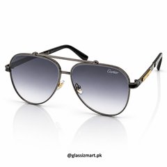 Cartier – 58473 – 60 – Grey Gradient – Metal – Sunglasses – Unisex