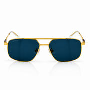 Gucci – 1676 - 58 – Golden Black - Metal - Sunglasses – Unisex - Premium
