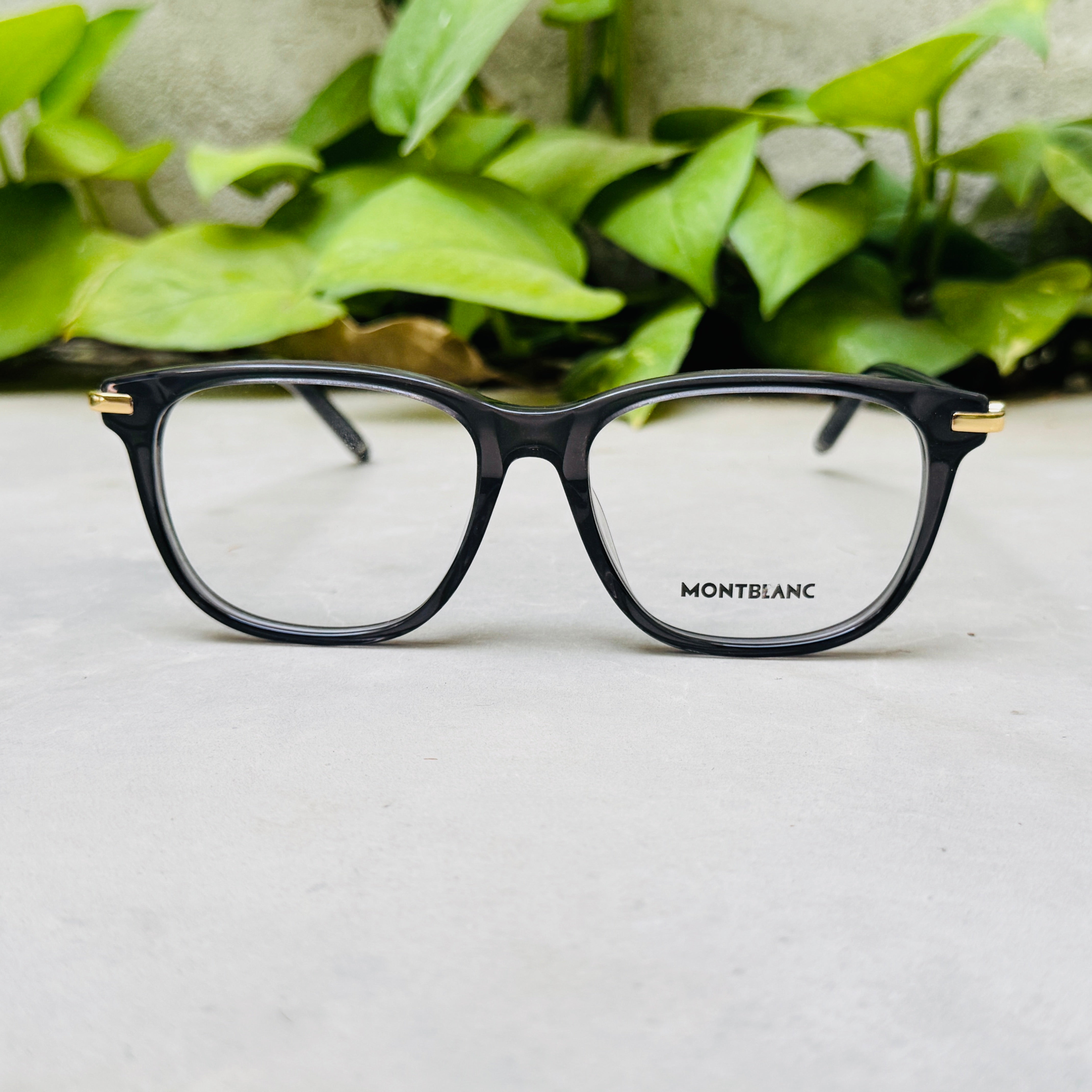 Mont Blanc – 2750 – 55 – Black –  Acetate - Optics – Unisex - Premium