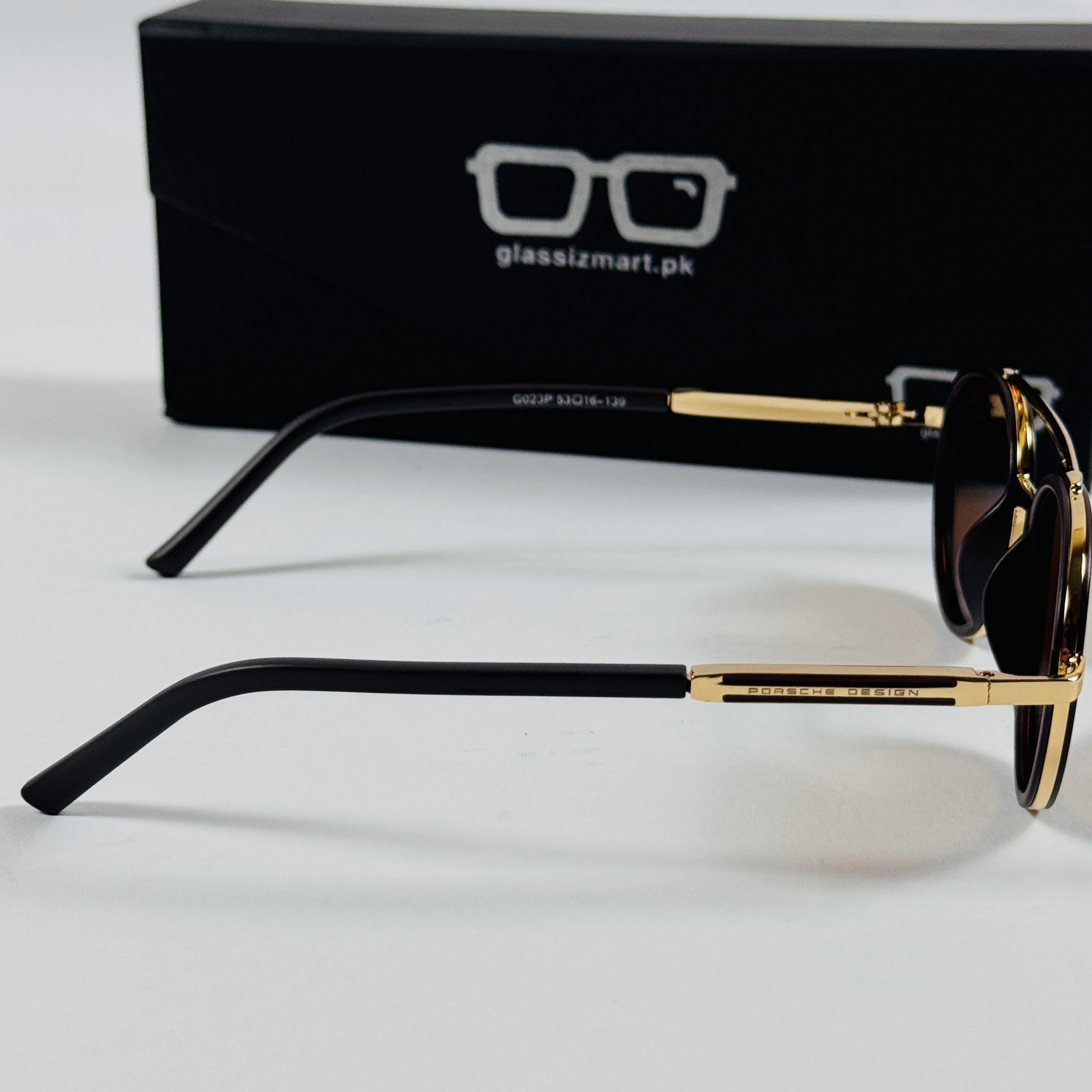 Porsche – 023 – 53 – Golden Brown – Metal – Sunglasses – Unisex