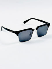 Cartier – 3636 – 56 – Silver Black - Acetate - Metal - Sunglasses – Unisex