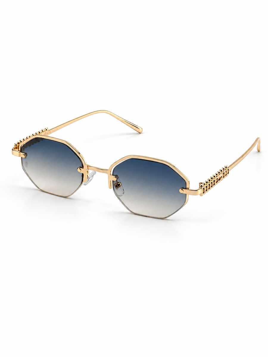 Cartier – 23660 – 55 – Golden Multi – Metal – Sunglasses – Unisex