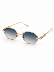 Cartier – 23660 – 55 – Golden Multi – Metal – Sunglasses – Unisex