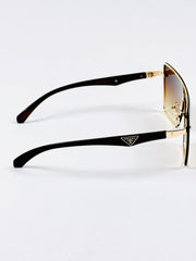 Prada – 23082 – 60 – Golden Brown – Metal – Sunglasses – Unisex