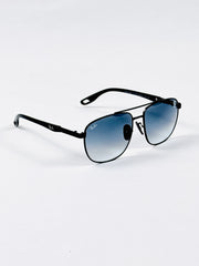 RayBan – 3659 – 55 – Black Blue –  Metal - Sunglasses – Unisex - Premium