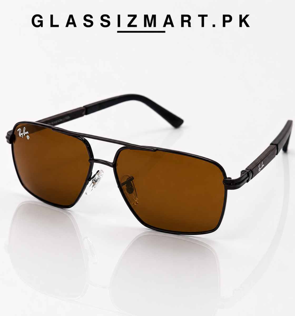Rayban – 9713 - 56 – Brown – Metal – Sunglasses