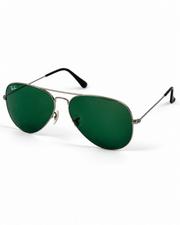 Rayban – 3026 – 62 – Grey Green – Metal – Sunglasses – Unisex - Premium