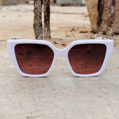 Dior – 540 - 45 – White Pink – Acetate – Sunglasses - Ladies