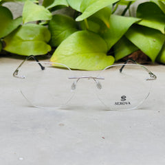 Serova – 043 – 53 – Silver –  Metal - Optics – Rimless - Unisex