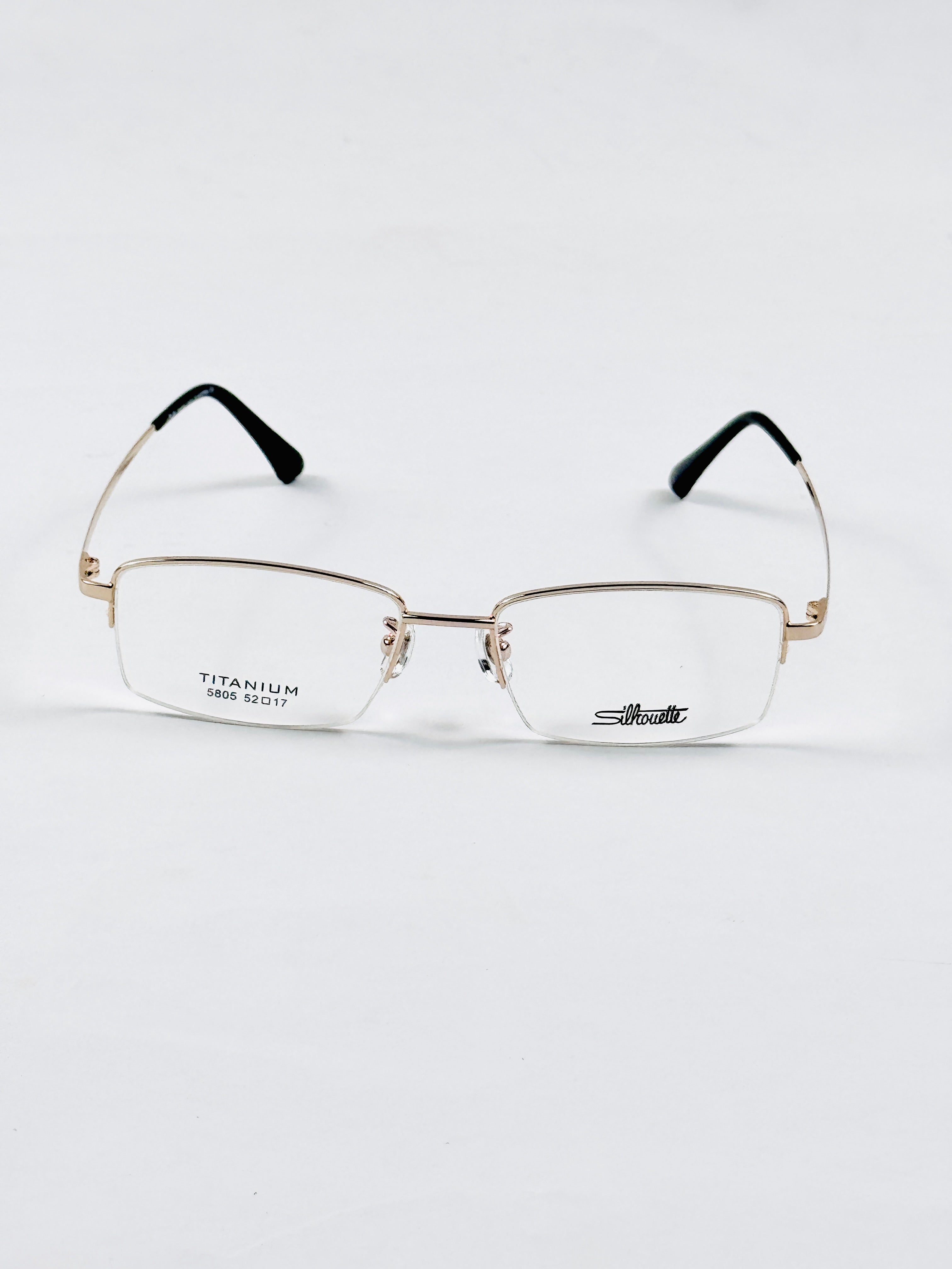 Silhouette – 5805 – 52 – Golden –  Metal - Optics – Unisex - Premium