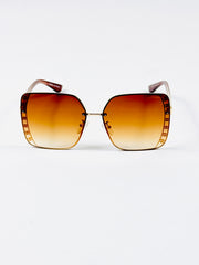 Chanel – 2204 – 56 – Golden Brown – Metal – Sunglasses – Ladies