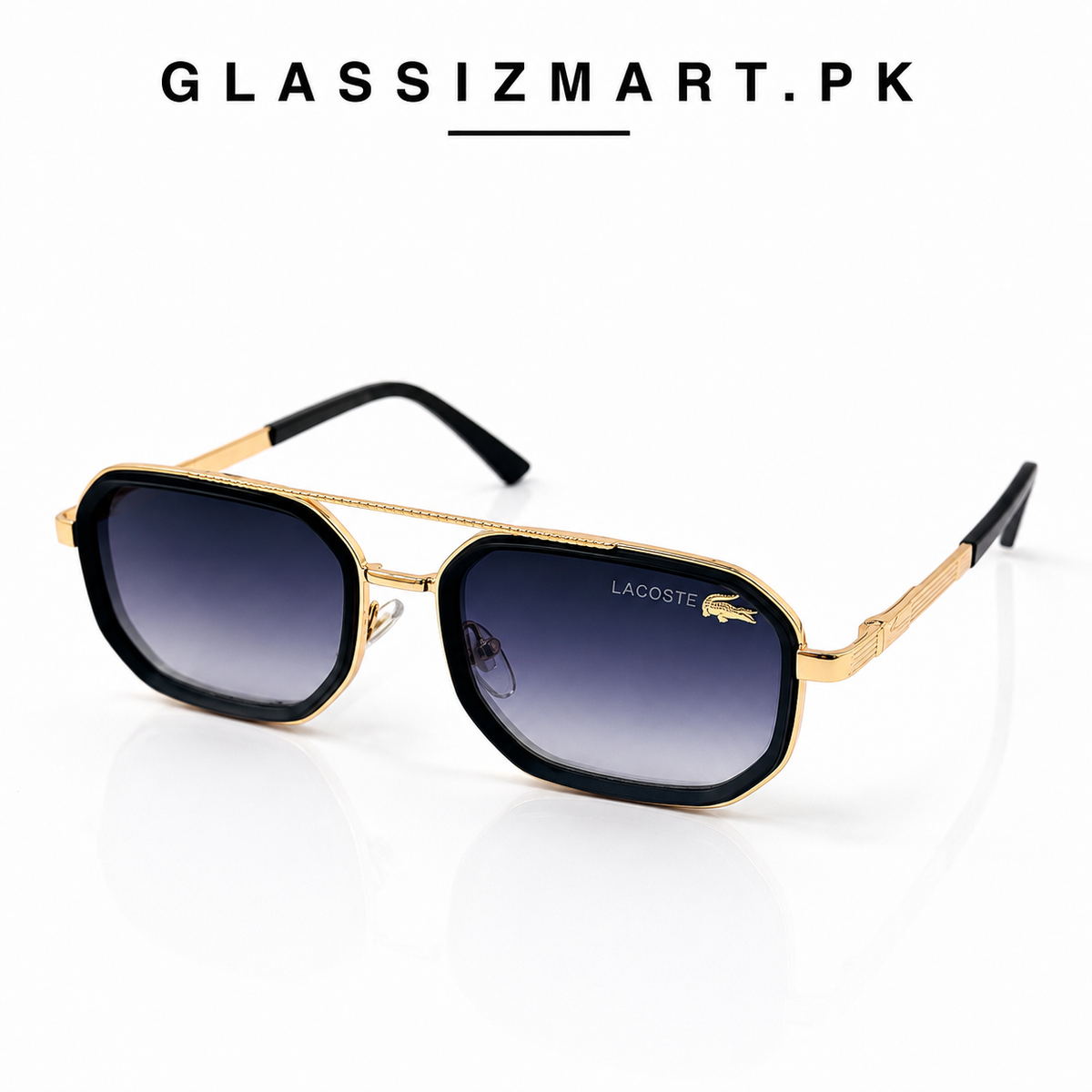 Lacoste – 9005 – 58 – Golden Black Gradient – Metal – Sunglasses – Unisex