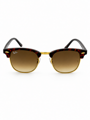 Ray Ban – 3016 – Clubmaster – Tortoise Golden Brown – Sunglasses - Premium