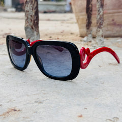 Prada – 270S - 55 – Red Black - Acetate - Sunglasses – Ladies - Premium
