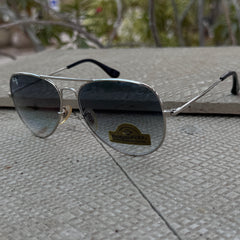 Rayban – 3035 – 62 – Silver Blue – Metal – Sunglasses – Unisex - Premium