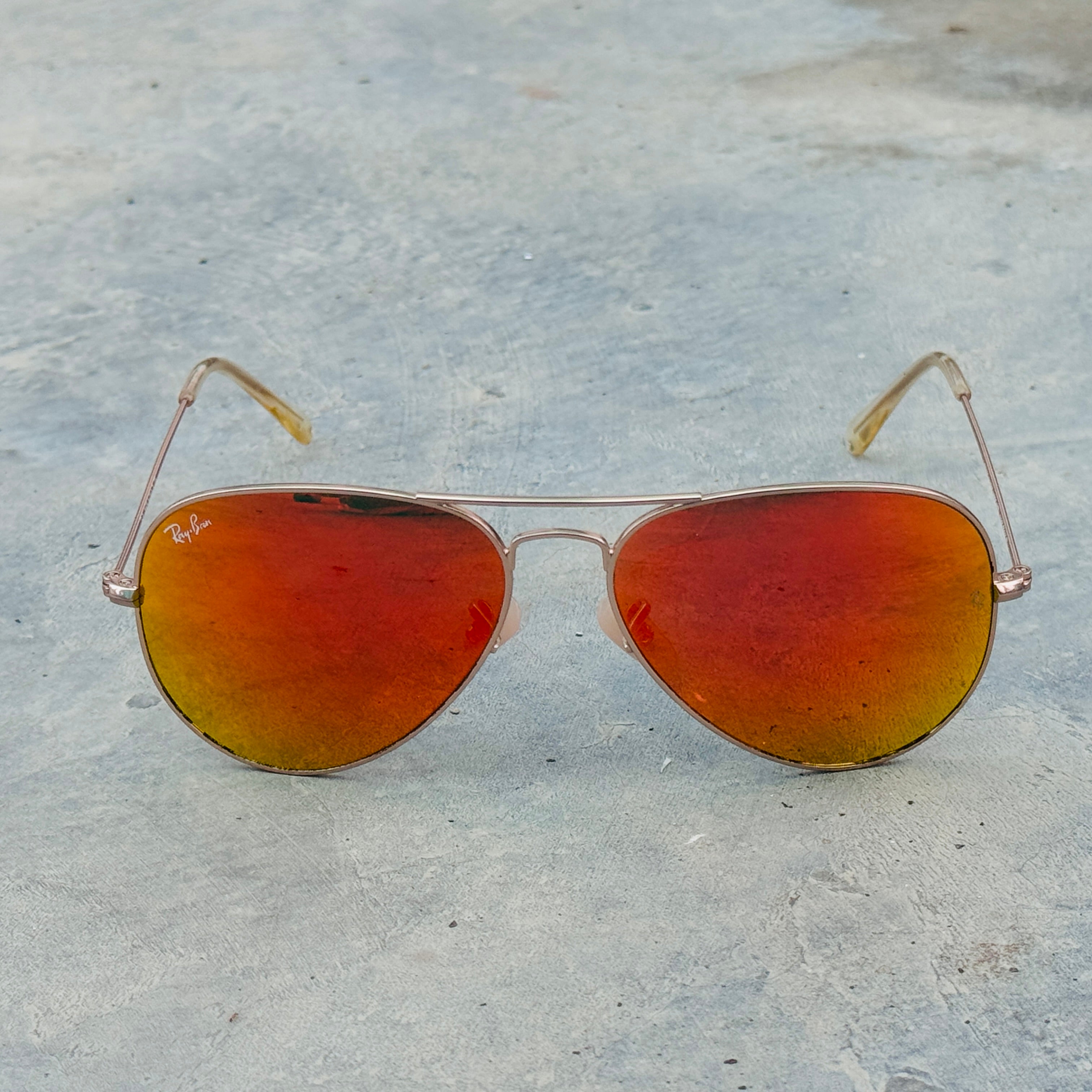 Rayban – 3026 – 62 – Golden Mercury – Metal – Sunglasses – Unisex