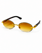 Cartier – 1455 – 60 – Golden Brown – Metal - Sunglasses – Rimless - Unisex