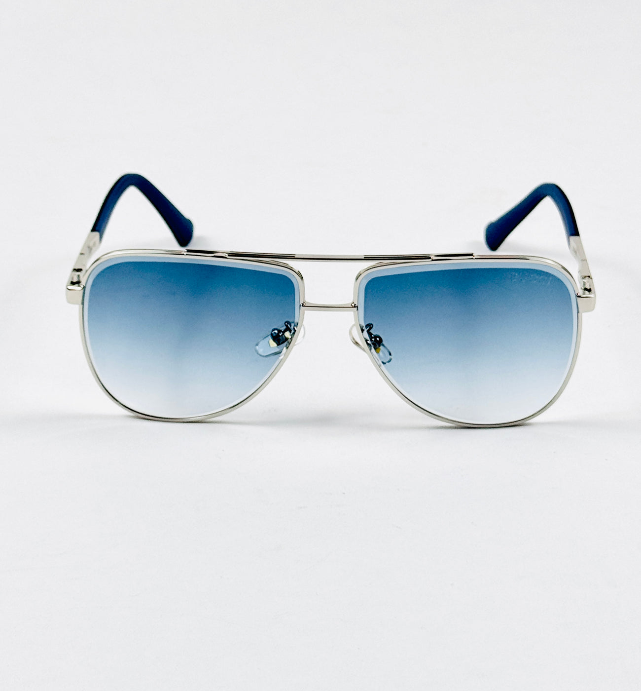 Gucci – 23408 – 60 – Silver Blue – Metal – Sunglasses – Unisex