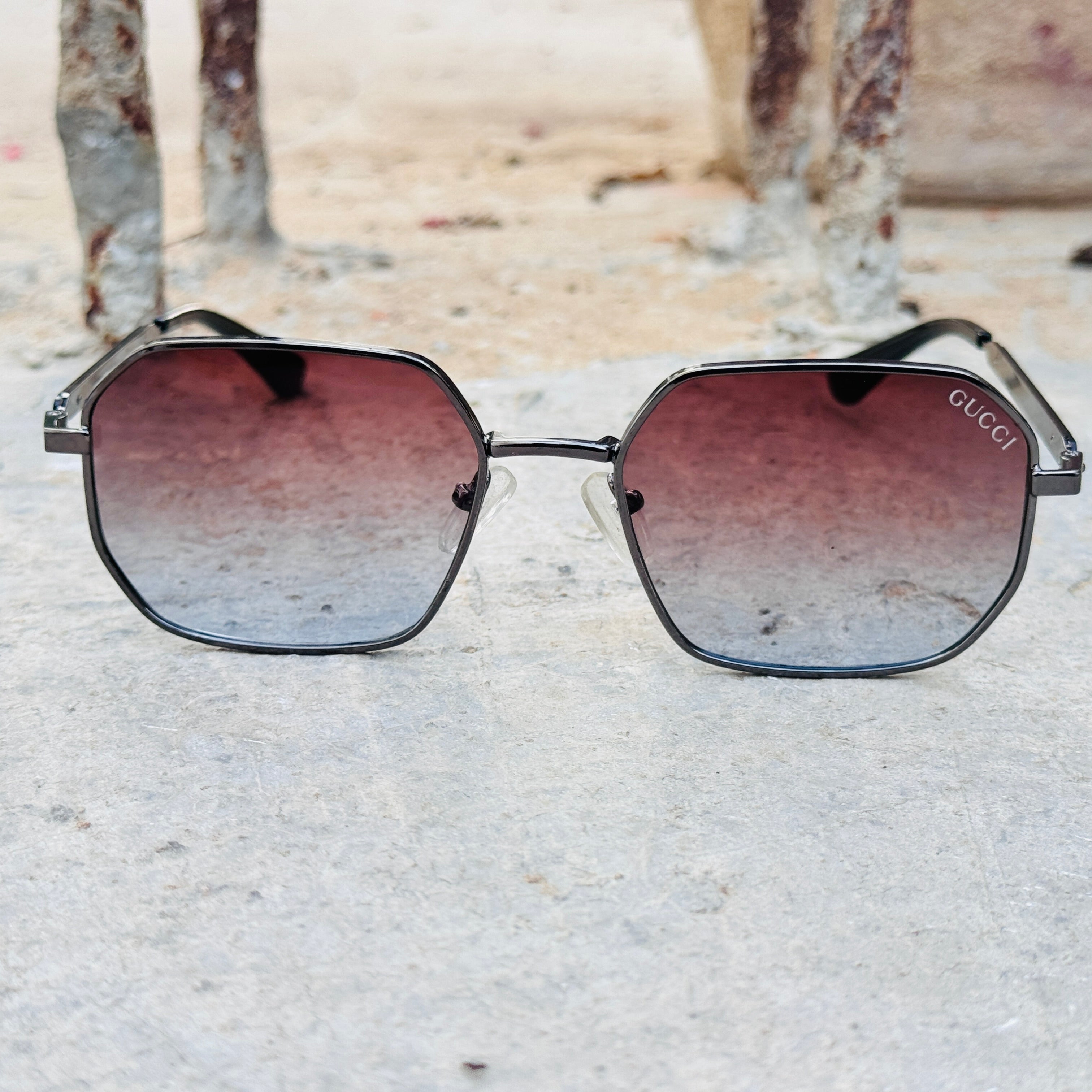 Gucci – 2A38 – 45 – Grey Multi – Metal – Sunglasses – Unisex