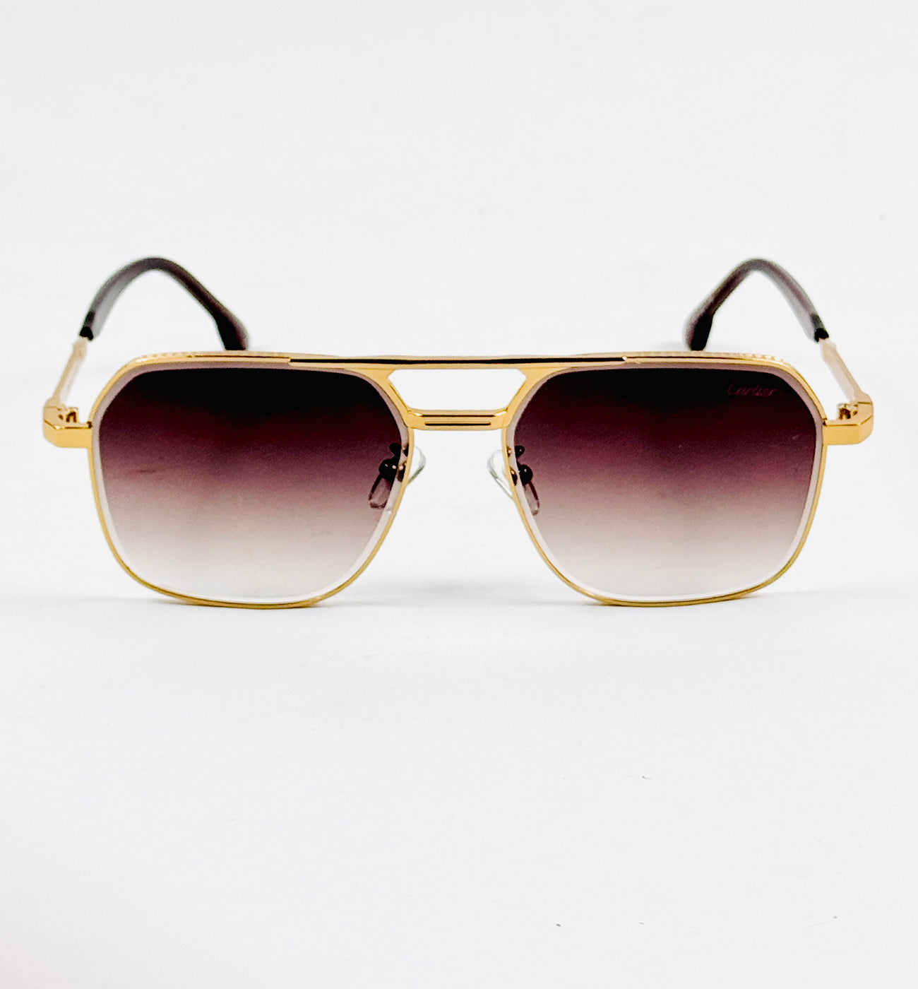 Cartier – 2627 – 44 – Golden Brown – Metal – Sunglasses – Unisex