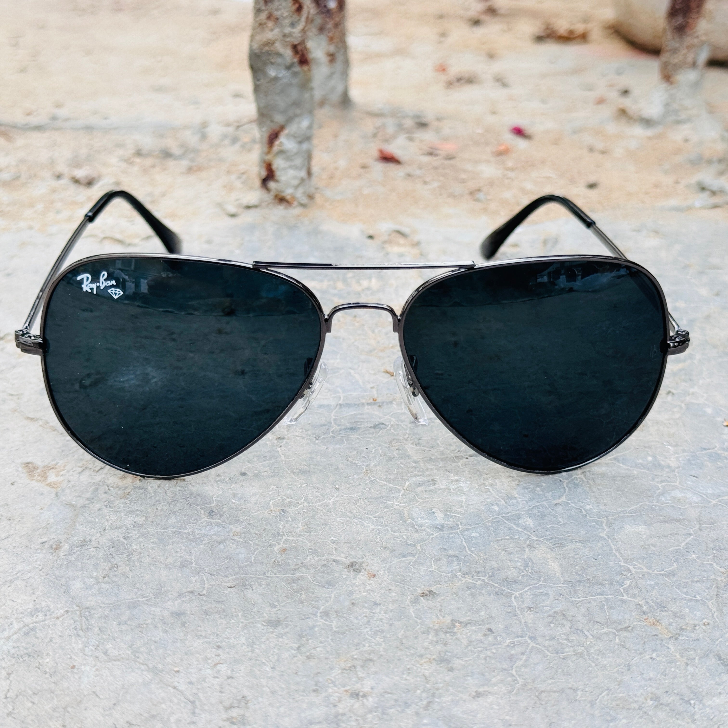 Rayban – 3026 – 62 – Grey Black – Metal – Sunglasses – Unisex