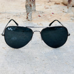 Rayban – 3026 – 62 – Grey Black – Metal – Sunglasses – Unisex