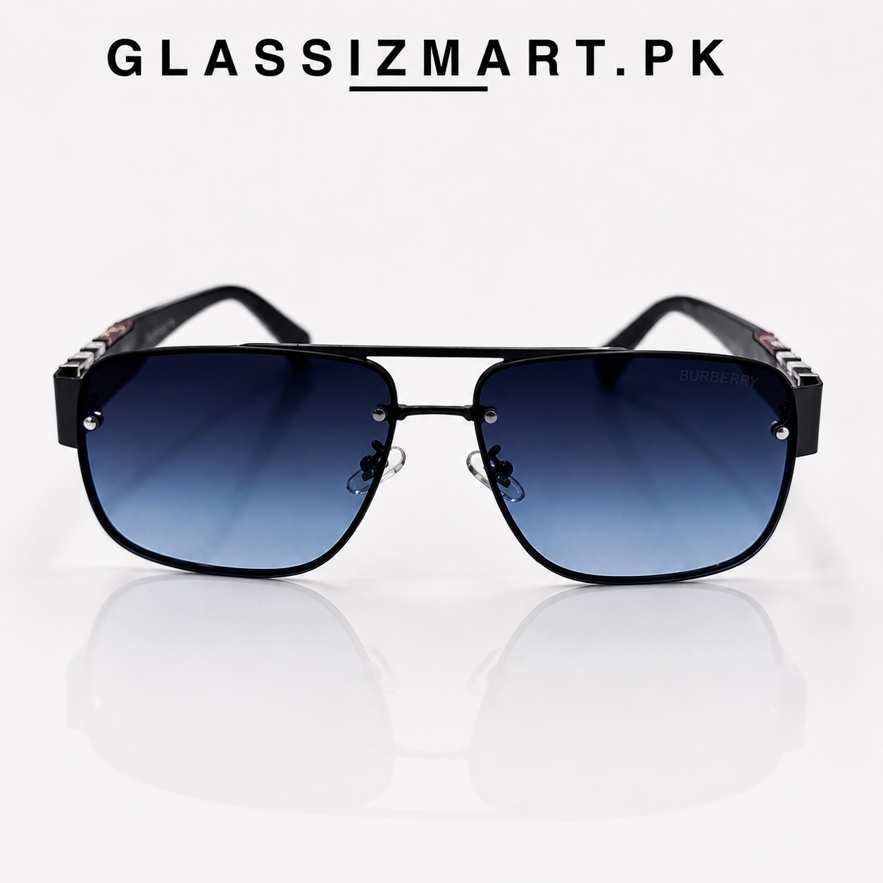 Burberry – 8548 - 62 – Blue – Metal – Sunglasses – Unisex